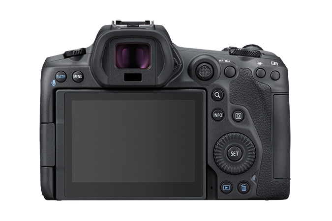 canon eos r5 back