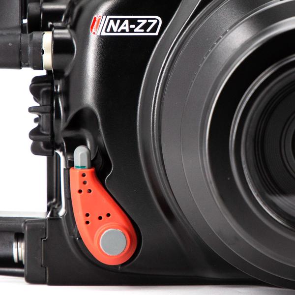 Nauticam Nikon Z7 Housing's Patented Port Locking Lever