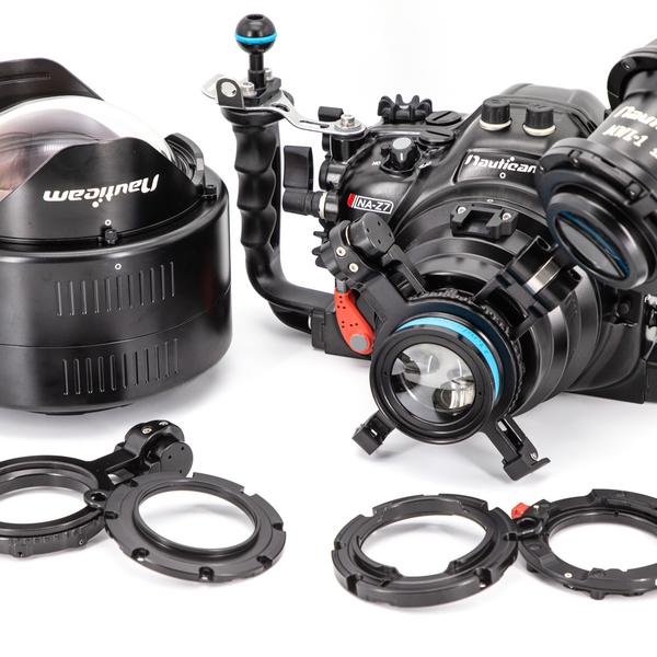 The Z7 housing by Nauticam supports various lenses for underwater use, from wide angle to macro