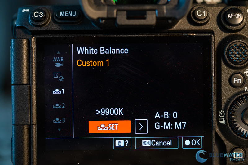 A7R V Custom White Balance