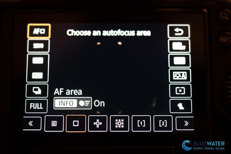 Autpfocus in the Canon R6 III Q menu Autpfocus in the Canon R6 III Q menu